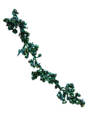 Foam & Glitter Chunky Garland – Iridescent Green