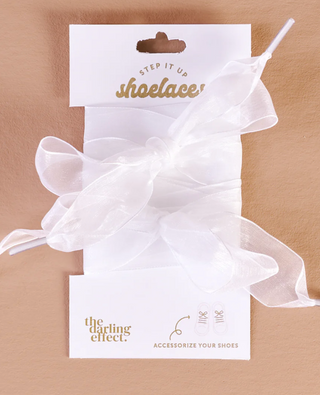 White Sheer Shoe Laces
