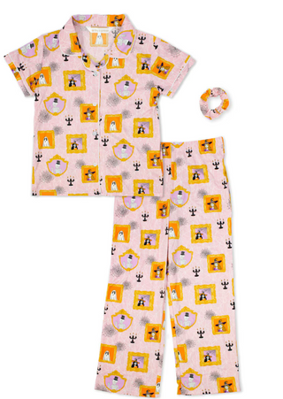 Girl's Gilded Ghouls Sleep Pants Set