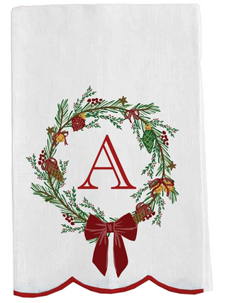 Christmas Wreath Towel