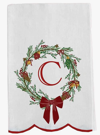 Christmas Wreath Towel