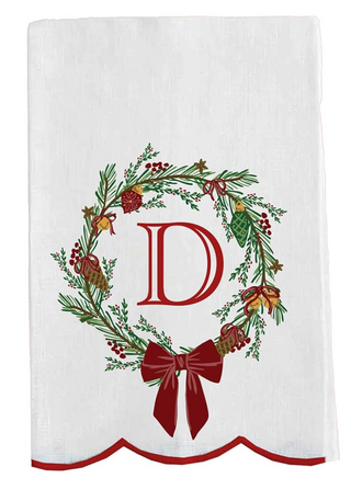 Christmas Wreath Towel