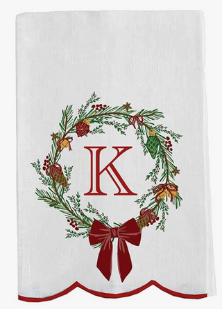 Christmas Wreath Towel
