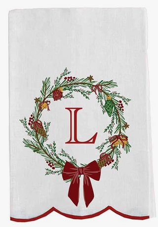 Christmas Wreath Towel