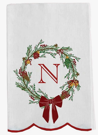 Christmas Wreath Towel