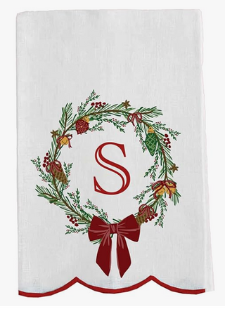 Christmas Wreath Towel