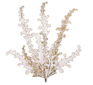 BEADED ACANTHUS LACE SPRAY