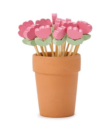 Garden Blooms Flower Cocktail Picks