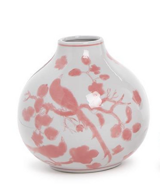 Pink Chinoiserie Vase