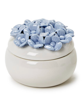 Hydrangea Trinket Jewelry Box with Lid