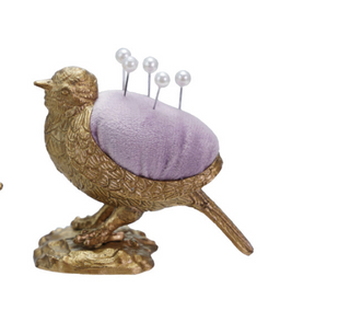 Velvet Pin Cushion with 5 Pearl Head Pins