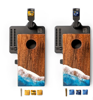 Natural Bamboo Double Chuck Mini Cornhole Tabletop Game