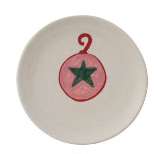 Hand-Painted Holiday Plate