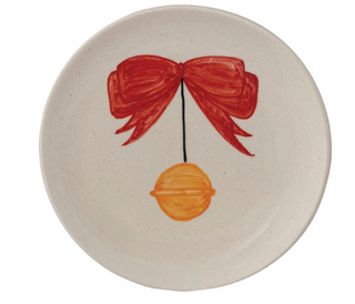 Hand-Painted Holiday Plate