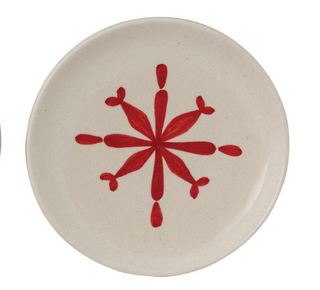 Hand-Painted Holiday Plate