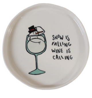 Tipsy Holiday Plate