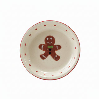 Hand-Painted Stoneware Dish