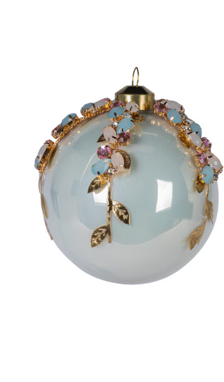 4.75"H Gemstone Glass Ornament