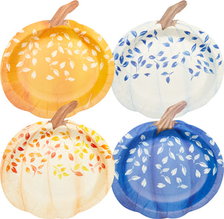 Pumpkin Salad Plate Harvest Blues Assorted