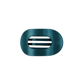 Teal With It Small Flat Round Hair Clip