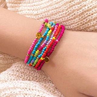 Rainbow Mini Bead Bracelets