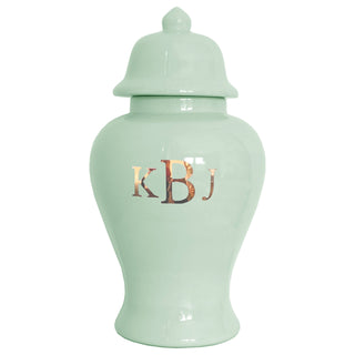 Classic Monogram Ginger Jars in 17 Colors | Wholesale: White / Large