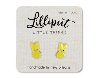 Marshmallow Easter Bunny Earrings // Easter Earrings