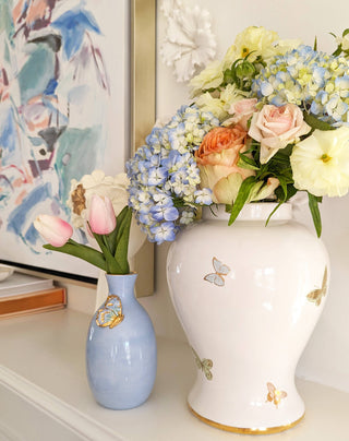 Gilded Butterflies Ginger Jars: Medium