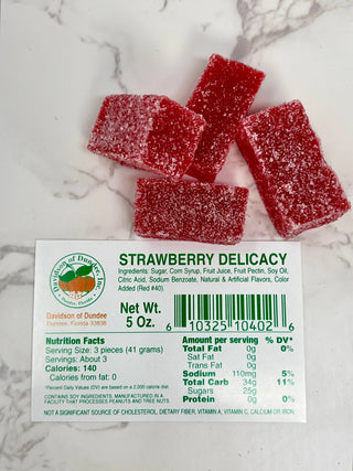 Florida Citrus Candy, Strawberry Delicacy