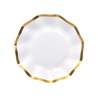 Everyday White Wavy Appetizer/Dessert Bowls/8pk