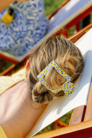 Flat Square Hair Clip | Small | Limoncello