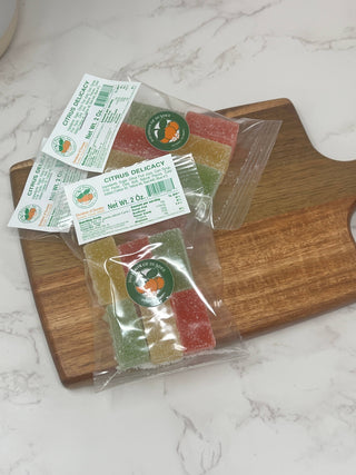 Florida Citrus Candy, Citrus Delicacy, "Sample Size"