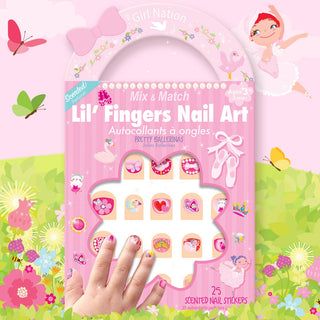 Lil’ Fingers Ballerina Nail Art Stickers