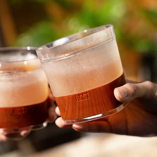 Whiskey FREEZE Cooling Cup in Wood Pattern (set of 2)