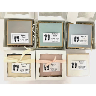 Baby's Feet Stamp Kit: White
