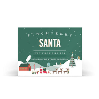Santa 2 Pc Bath & Body Holiday Gift Set