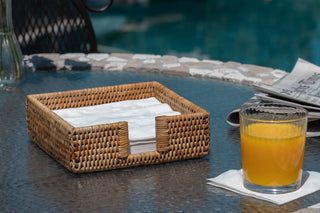 Cocktail Napkin Holder with Cutout – Tabletop Organizer