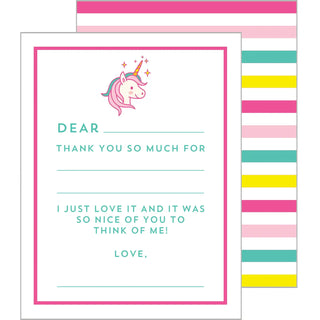 Unicorn Fill-in-The-Blank Flat Notecards