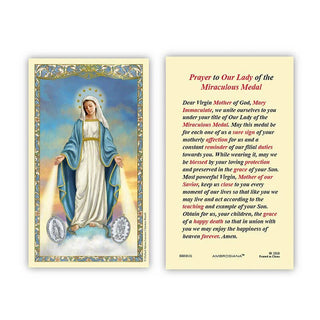 Our Lady of the Miraculous Medal Prayer Card