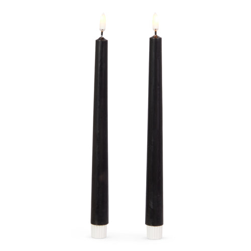 10" Black Taper Candles