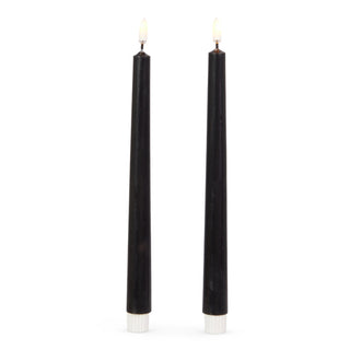 10" BLACK TAPER CANDLES