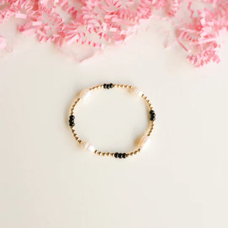 Black School Spirit Pearl Poppi Bracelet