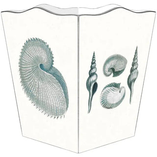 Blue Shell Wastepaper Basket