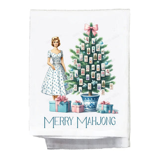 Sassy Girl, Dish Towel, Mahjong, Merry Mahjong