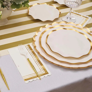 Everyday White Wavy Dinner Plate/8pk