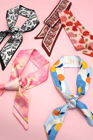 Silk Twilly Scarf Necklace Wrap