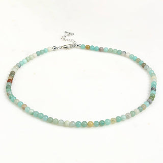 Mint Green Natural Stone Beaded Versatile Necklace