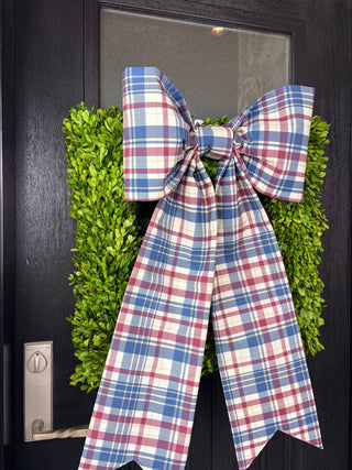The Americana Estate Plaid Bow