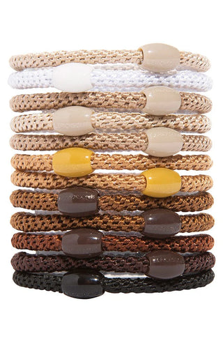 Narrow Grab & Go Pony, 12 Hair Ties
