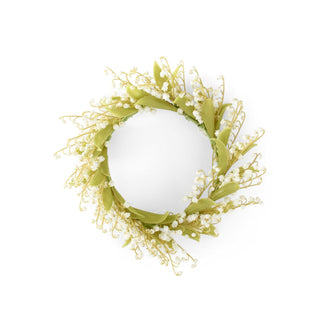 Cream Real Touch Lily of the Valley Candle Ring